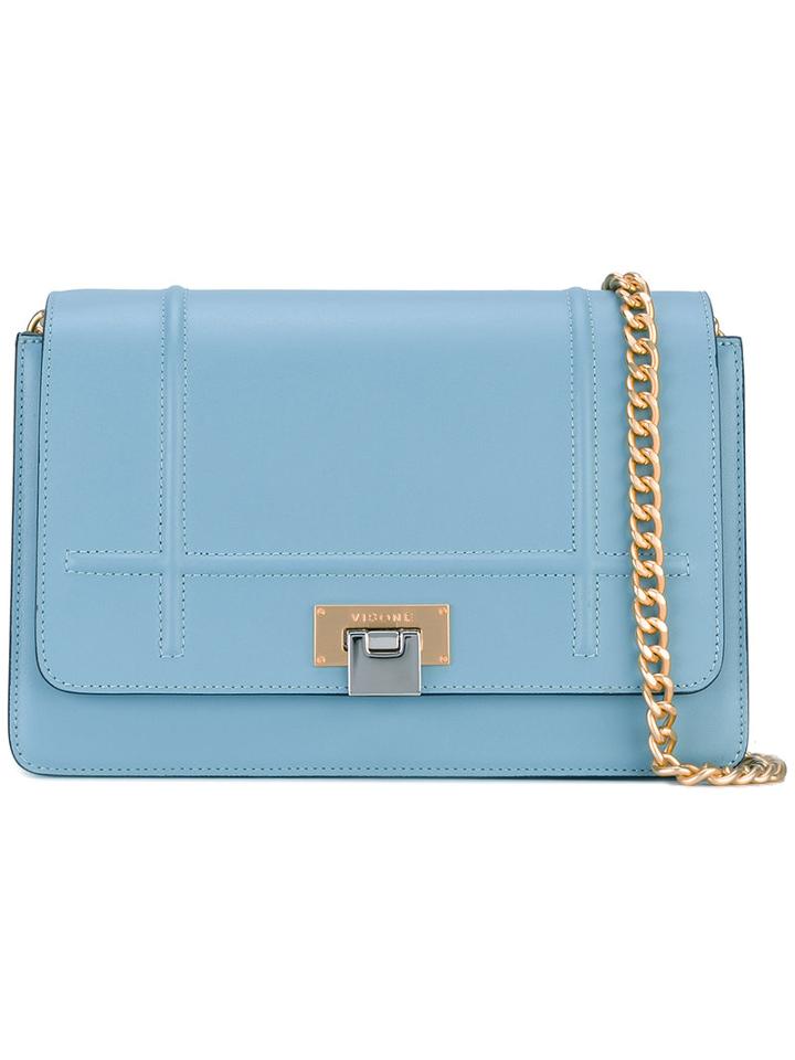 Visone - Lizzy Medium Shoulder Bag - Women - Leather - One Size, Blue, Leather