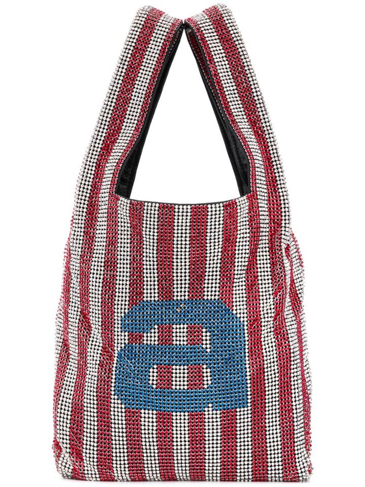 Alexander Wang Crystal-embellished Tote Bag - Red