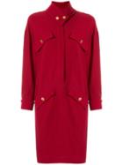Chanel Pre-owned Cravat Collar Dress - Red