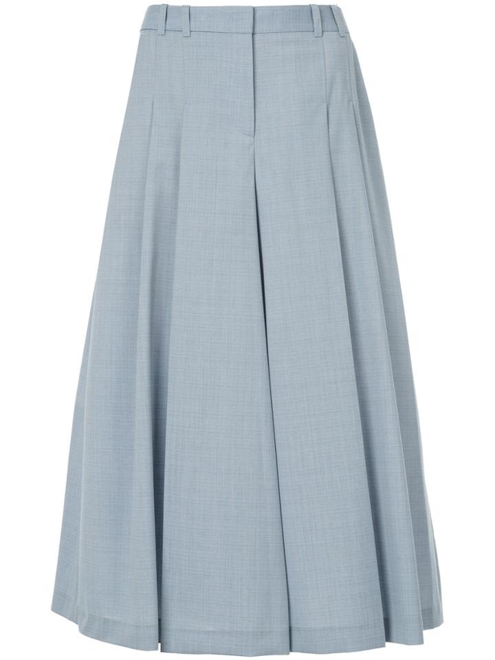 Jil Sander Navy Cropped Culottes - Blue