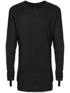 Thom Krom Long-sleeve Fitted Sweater - Black