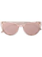 Linda Farrow - Round Framed Sunglasses - Women - Acetate - One Size, Yellow/orange, Acetate