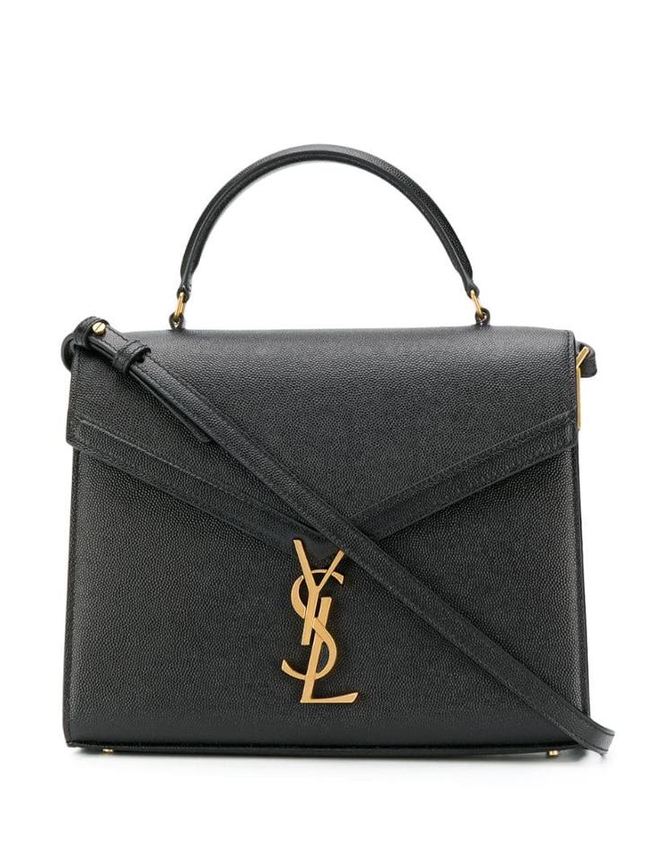 Saint Laurent Cassandra Medium Top Handle Bag - Black
