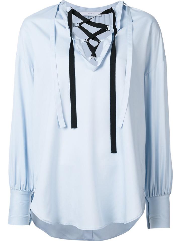 Tome Tie Peasant Blouse