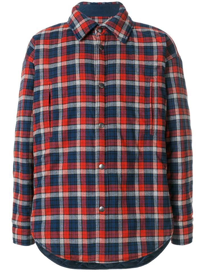Balenciaga Peacoat Overshirt - Red