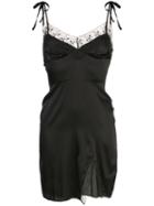 Cynthia Rowley Elizabeth Lace Trim Slip Dress - Black