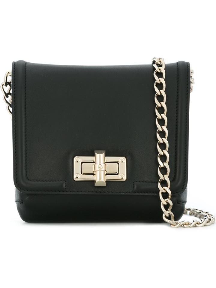 Lanvin Mini 'happy' Shoulder Bag, Women's, Black