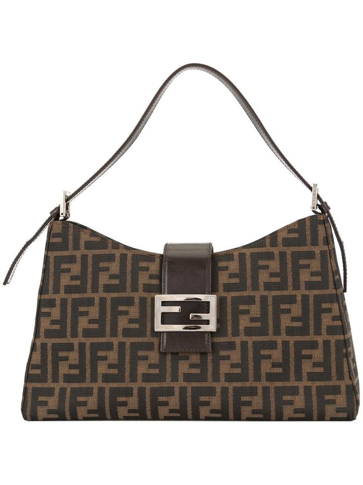 Fendi Vintage Zucca Patterned Shoulder Bag - Brown