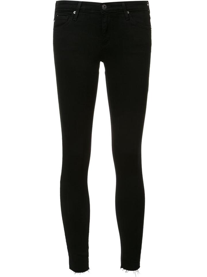 Ag Jeans Super Skinny Jeans, Women's, Size: 27, Black, Cotton/spandex/elastane