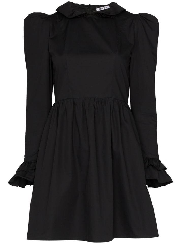 Batsheva Prairie High-neck Mini Dress - White