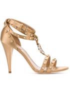 Alberta Ferretti Crystal Embellished Sandals