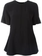 Proenza Schouler Shortsleeved Peplum Blouse