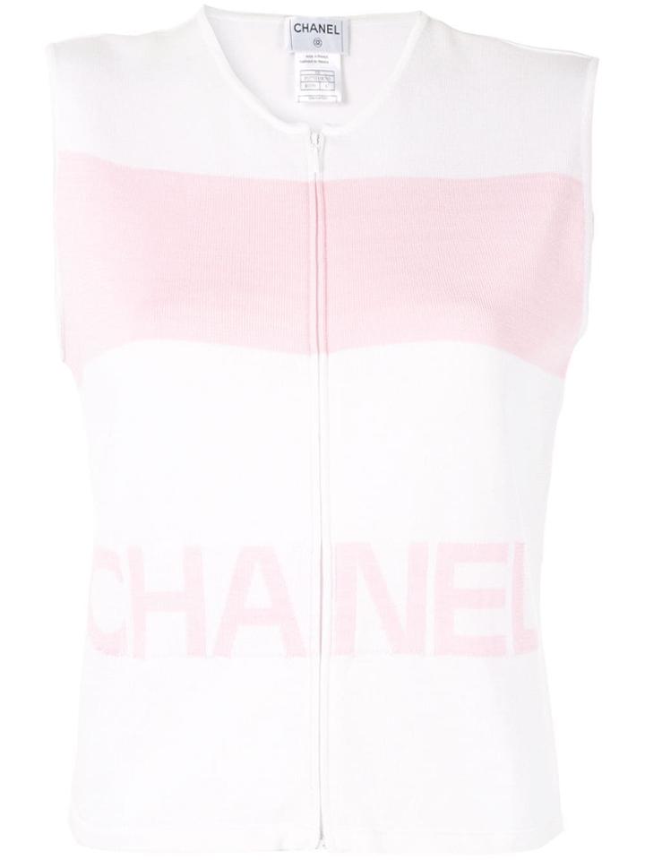 Chanel Vintage Sleeveless Jumper - White