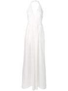 Alberta Ferretti Halterneck Jumpsuit - White