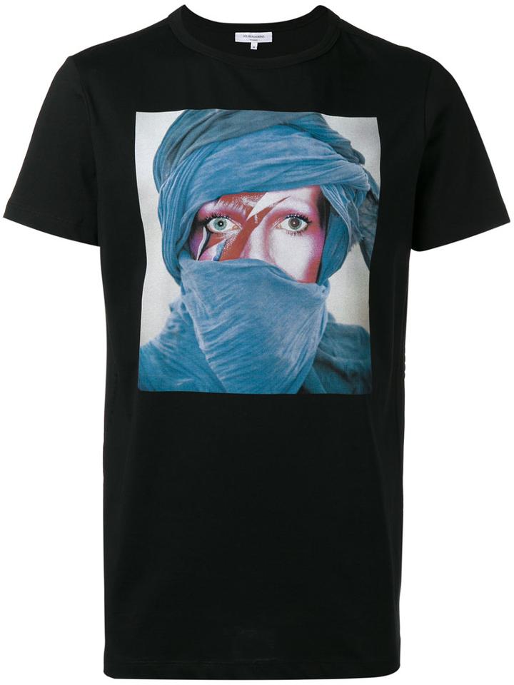 Les Benjamins Bowie Print T-shirt, Men's, Size: Small, Black, Cotton