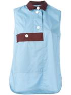 Marni Contrasted Detail Sleeveless Shirt