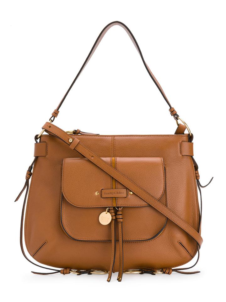 See By Chloé Top Zip Tote Bag - Brown