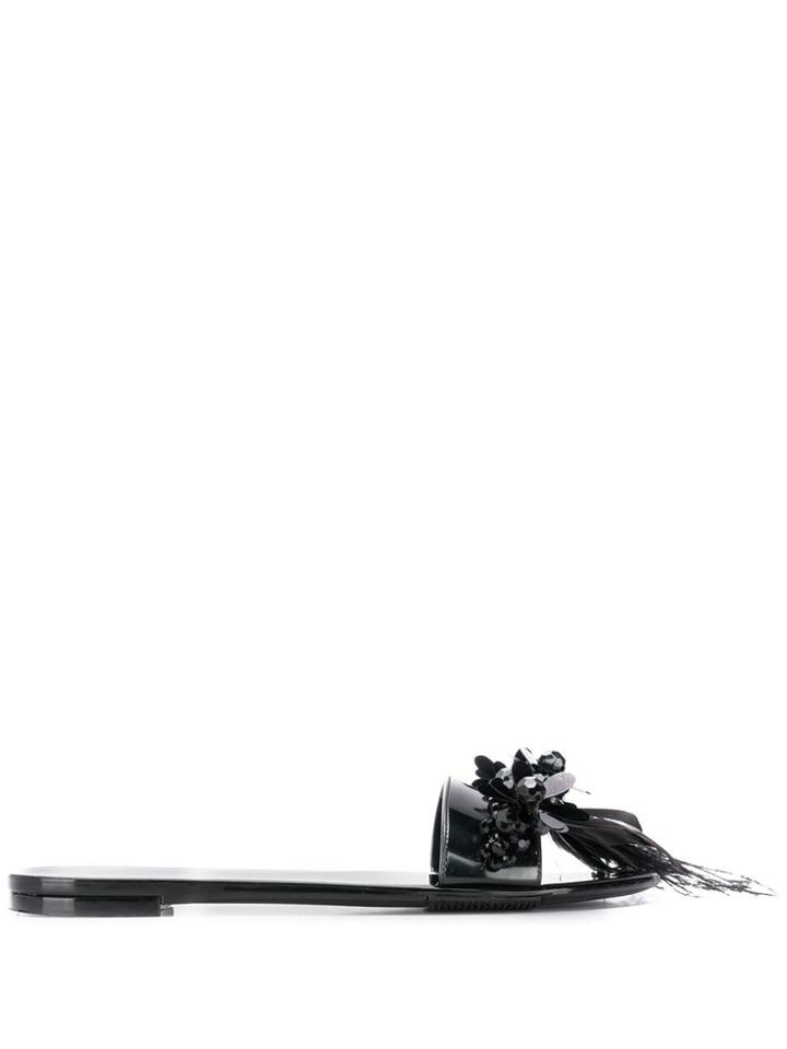 Simone Rocha Jelly Slidders - Black