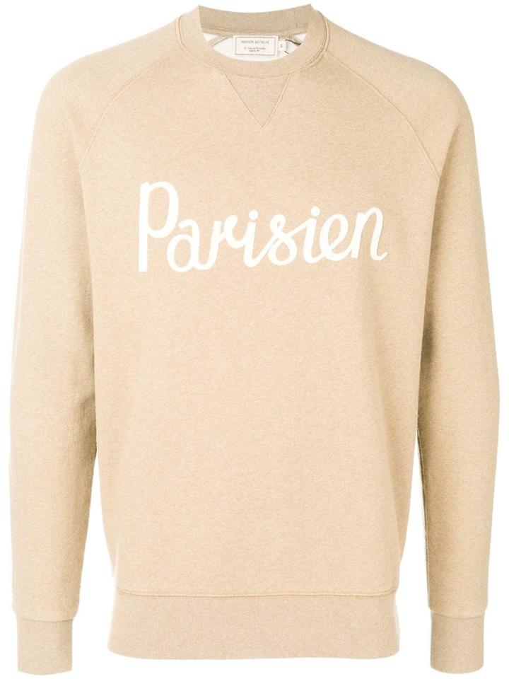 Maison Kitsuné Parisien Knitted Sweatshirt - Nude & Neutrals