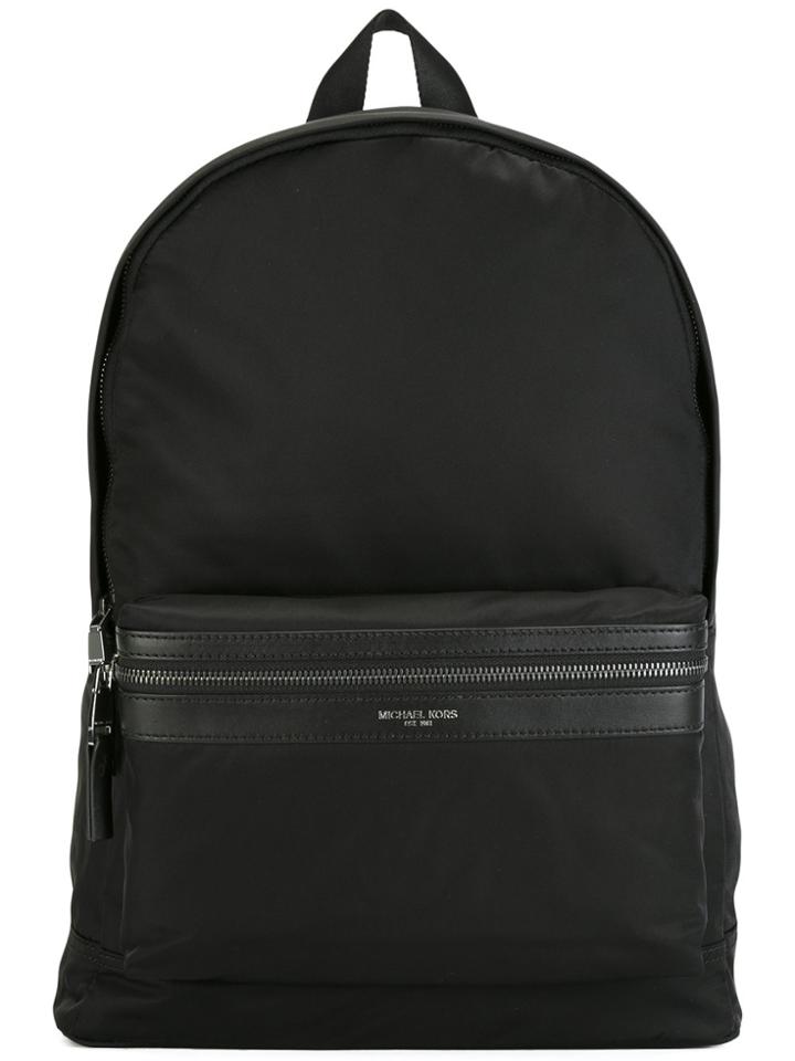 Michael Kors Front Pocket Backpack - Black