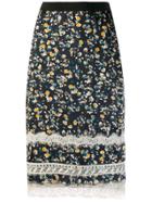 Dorothee Schumacher Printed Pencil Skirt With Lace - Black