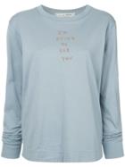 Tu Es Mon Trésor I'm Dying To See You Long Sleeve T-shirt - Blue
