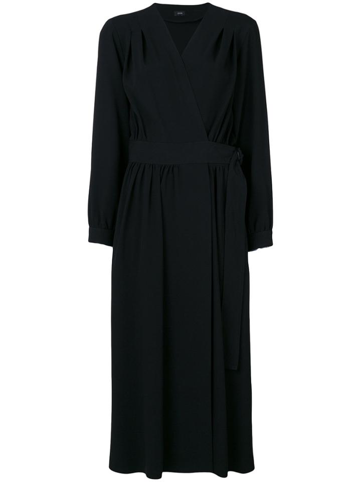 Joseph V-neck Midi Dress - Black