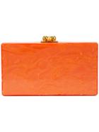 Edie Parker Marbled Effect Clutch - Orange