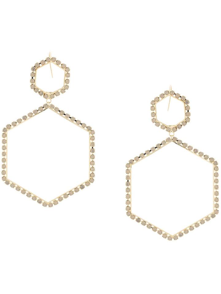 Isabel Marant Here It Is Embellished Earrings - Gold