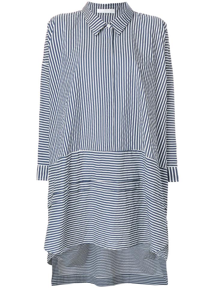 Peter Jensen Striped Smock Dress - Blue