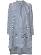 Peter Jensen Striped Smock Dress - Blue