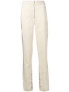 Lemaire Fitted High-waisted Trousers - Neutrals