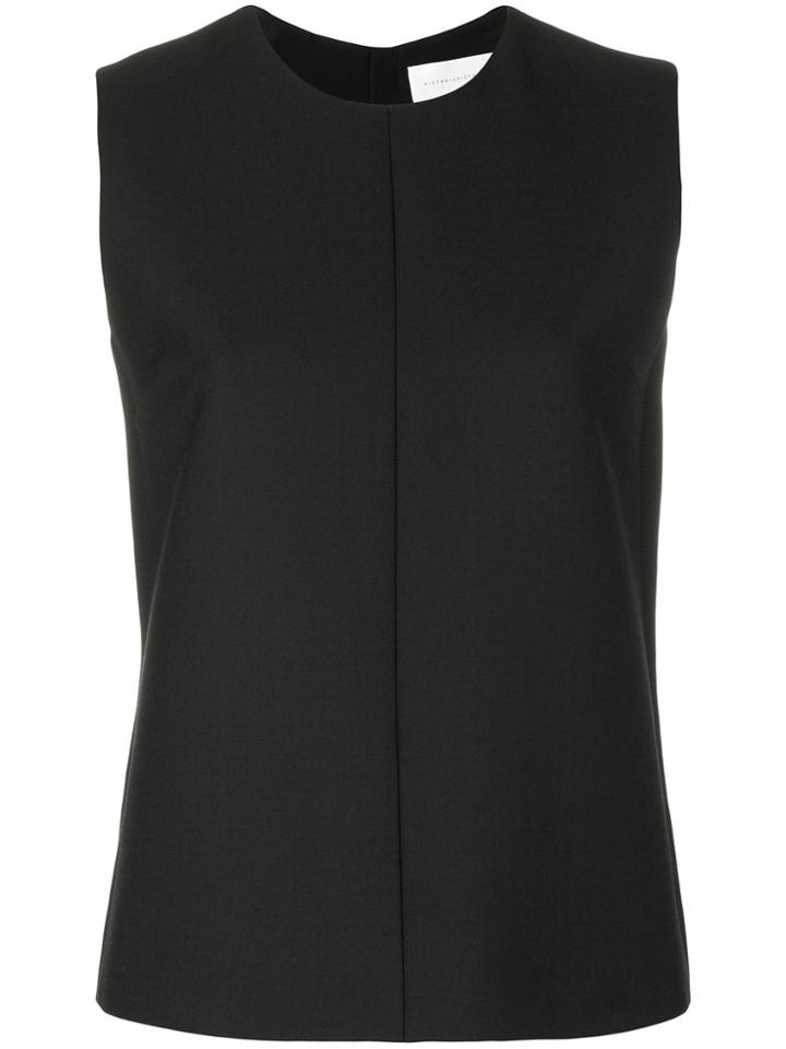 Victoria Victoria Beckham Rear Zip Tank - Black