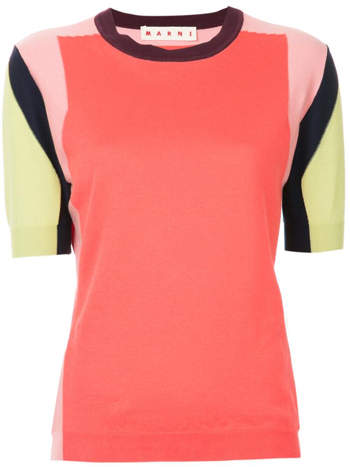 Marni Colour Block Knitted Top - Multicolour