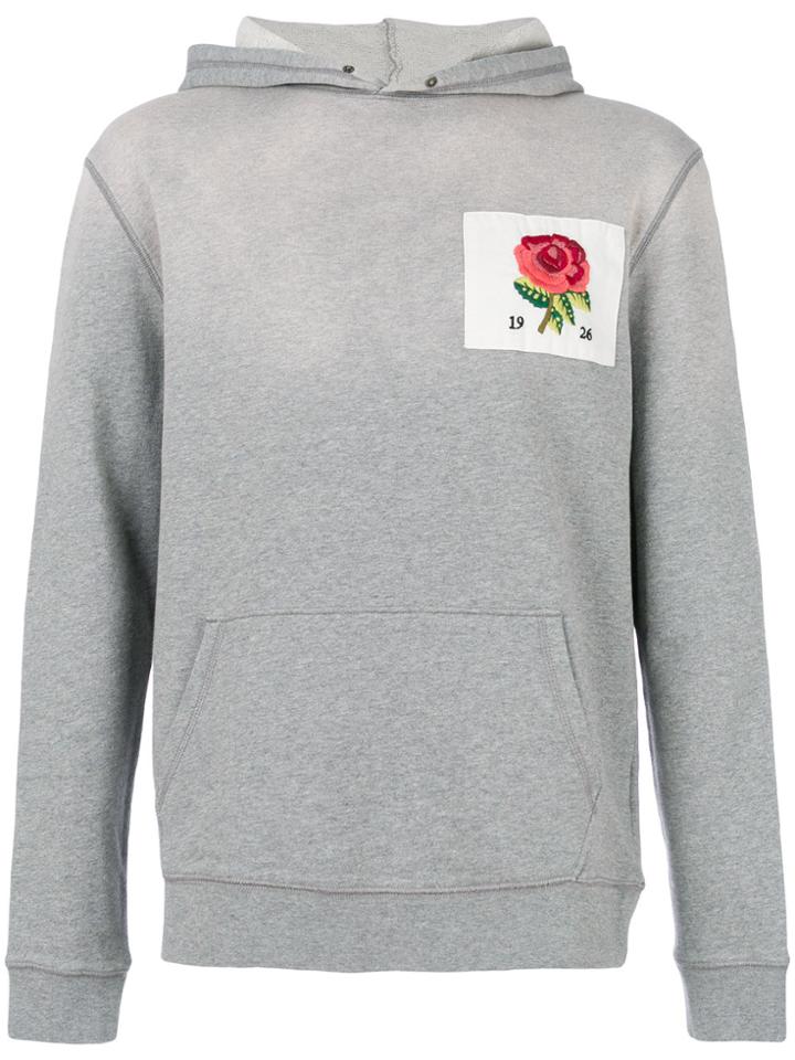 Kent & Curwen Patch Detail Hoodie - Grey