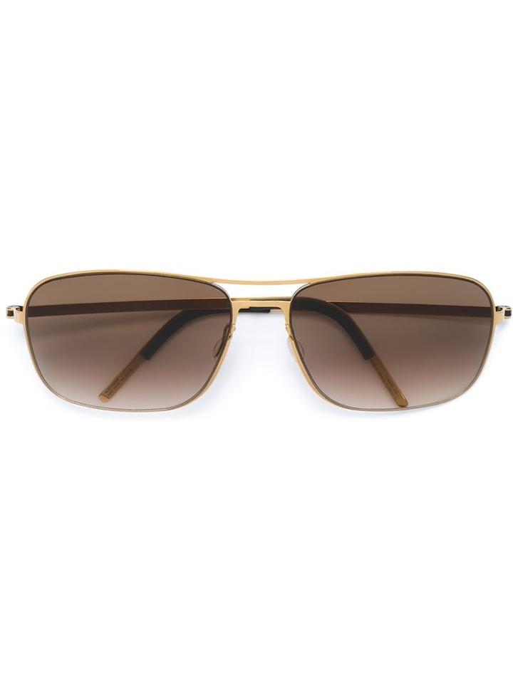 Lindberg Rectangular Frame Sunglasses