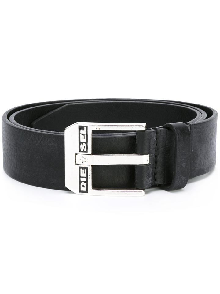 Diesel Plain Belt, Men's, Size: 95, Black, Calf Leather