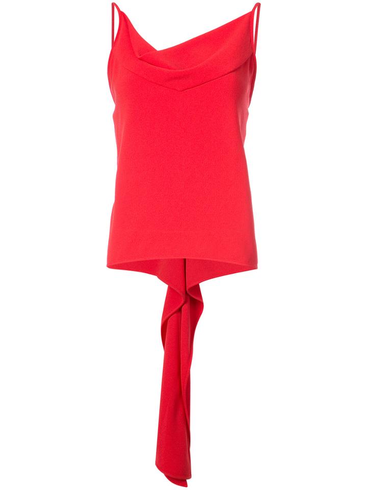 Gareth Pugh Draped Neck Top - Red