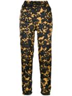 Christian Wijnants - Floral Print Trousers - Women - Cupro/viscose - 42, Yellow/orange, Cupro/viscose