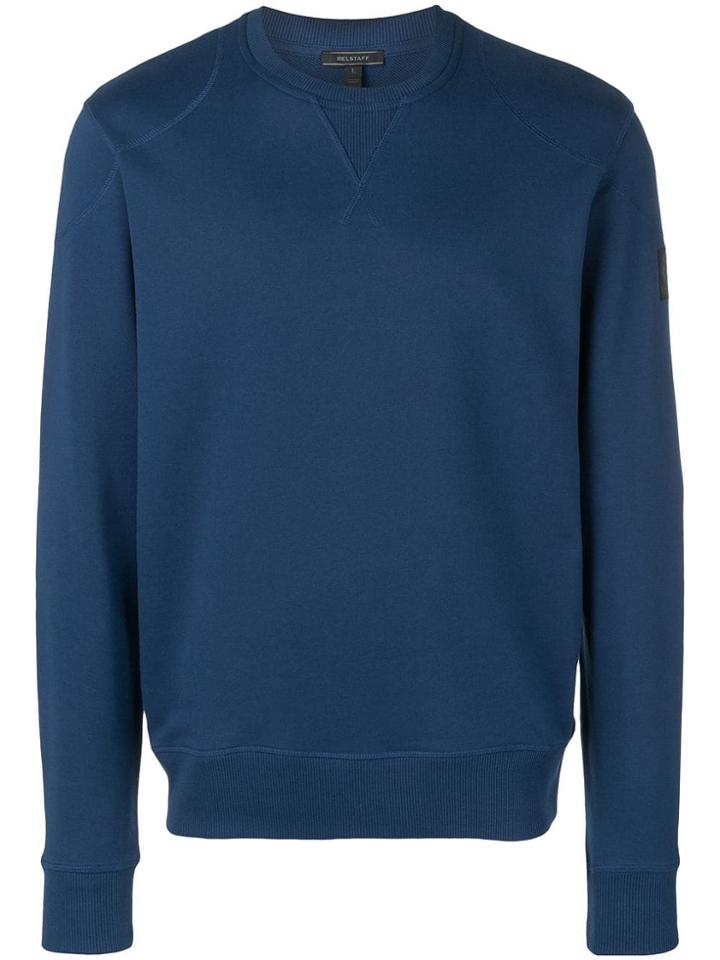 Belstaff Logo Sleeve Sweatshirt - Blue