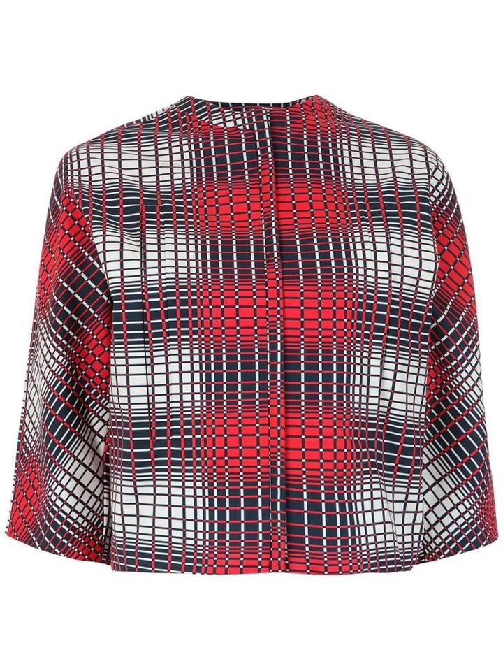 Reinaldo Lourenço Checked Cropped Jacket - Multicolour