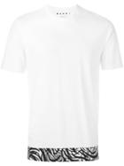 Marni Printed T-shirt, Men's, Size: 44, White, Cotton