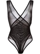 Maison Close 'mise A Nu' Body, Women's, Size: Large, Black, Polyamide/spandex/elastane