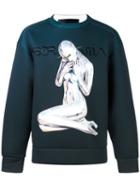Juun.j Gradient Sweatshirt, Men's, Size: 46, Blue, Polyester/polyurethane