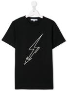 Givenchy Kids Lightning Print T-shirt - Black