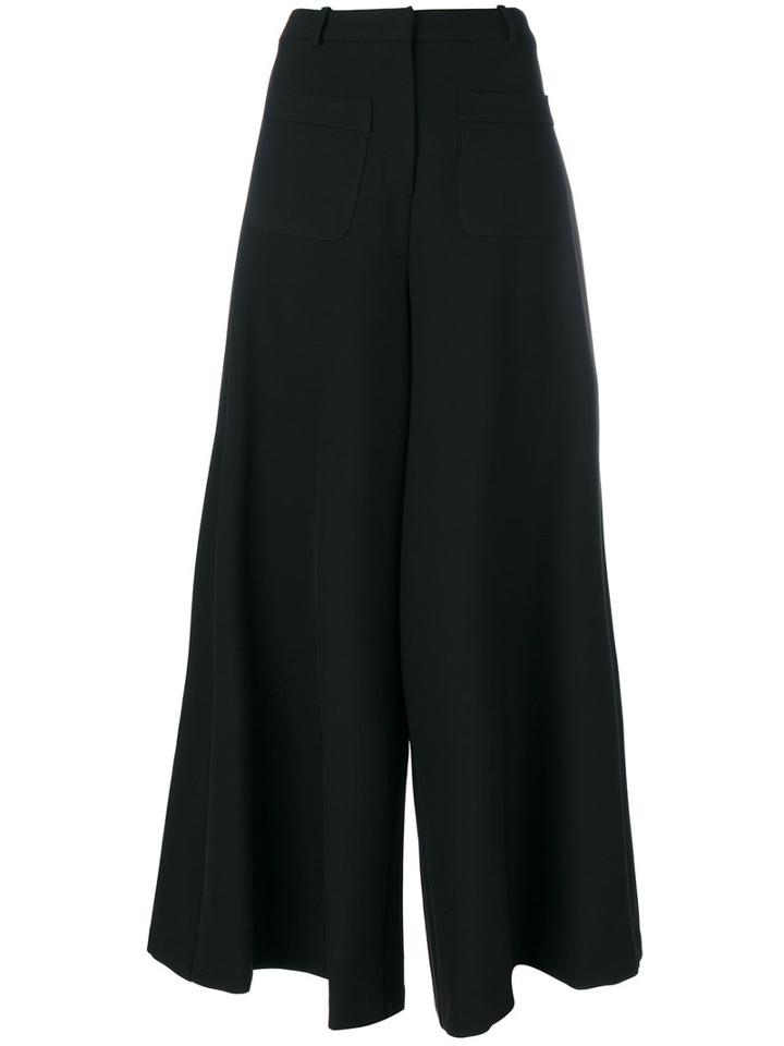 Vivetta - Flared Trousers - Women - Cotton/polyester/spandex/elastane/viscose - 44, Black, Cotton/polyester/spandex/elastane/viscose