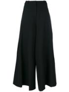 Vivetta - Flared Trousers - Women - Cotton/polyester/spandex/elastane/viscose - 44, Black, Cotton/polyester/spandex/elastane/viscose