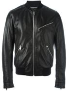 Dolce & Gabbana Zip Bomber Jacket - Black
