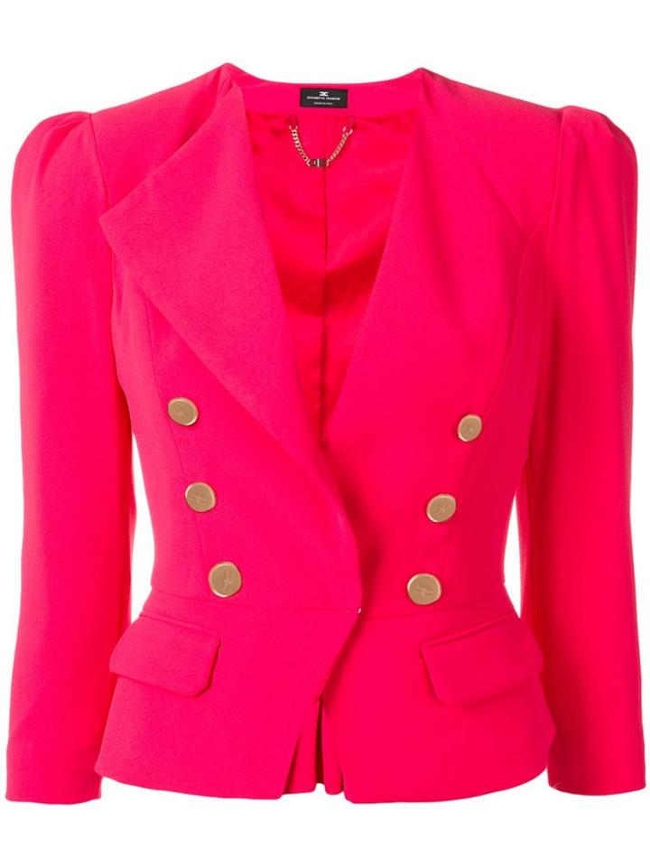 Elisabetta Franchi Classic Fitted Blazer - Pink