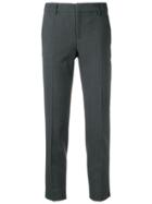 Pt01 Plain Tailored Suit Trousers - Grey